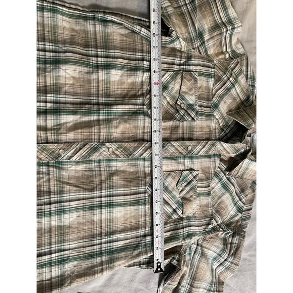Wrangler Western Plaid Button Down SZ L - Picture 6 of 7